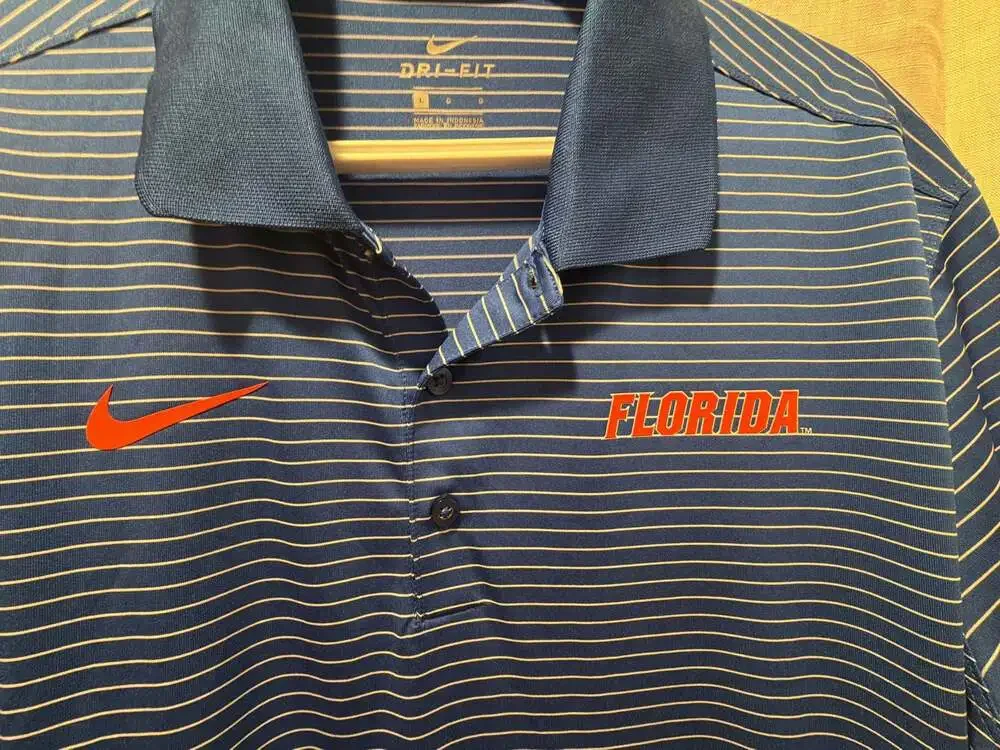 Nike Florida Gators Dri-FIT Stadium Stripe Performance Polo Shirt